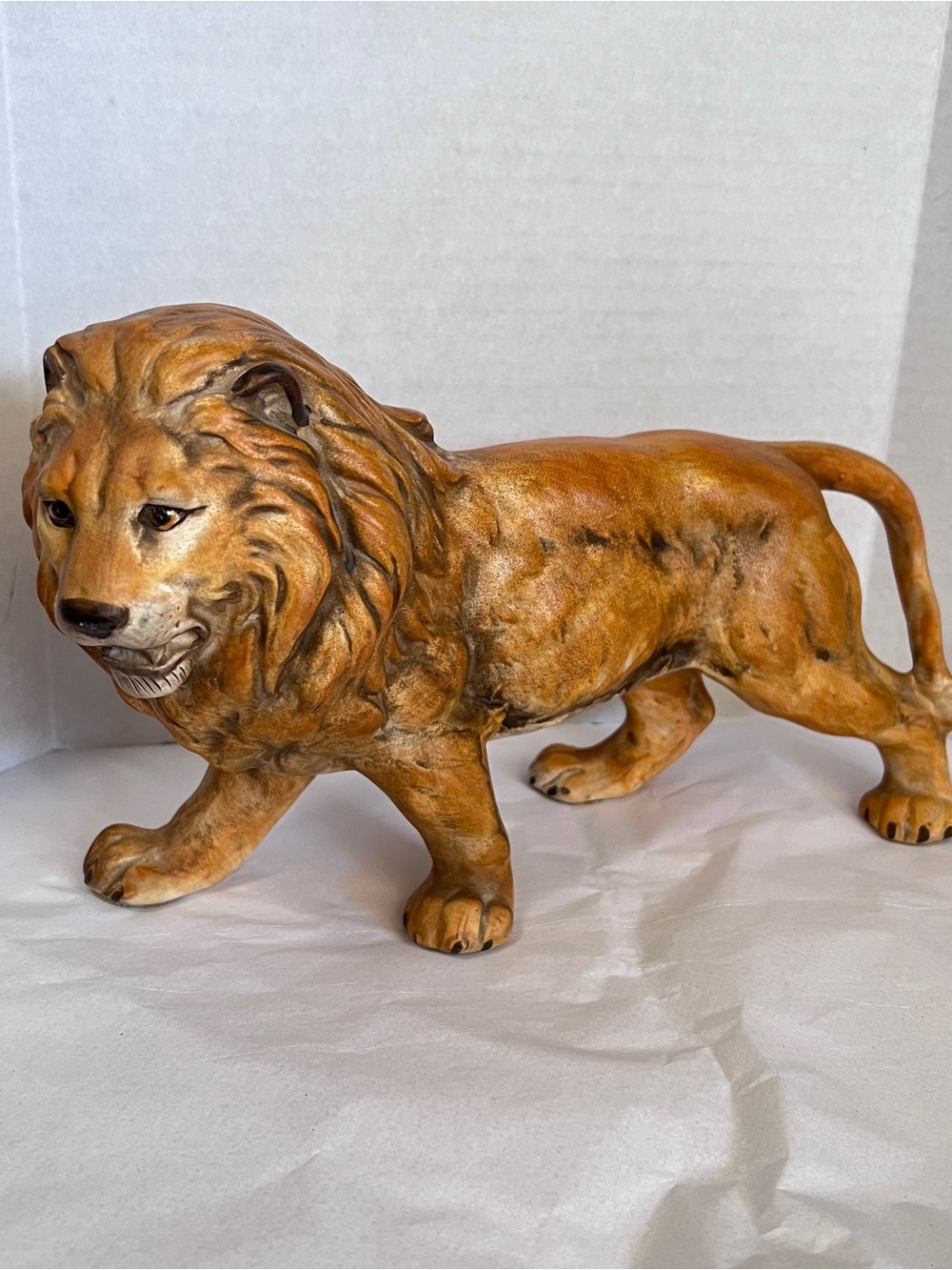 Shafford Japan Vintage Ceramic Lion Figurine 11"